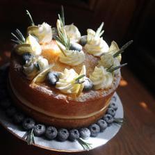 Birthday Cake - Lemon, Rosemary and Blueberries